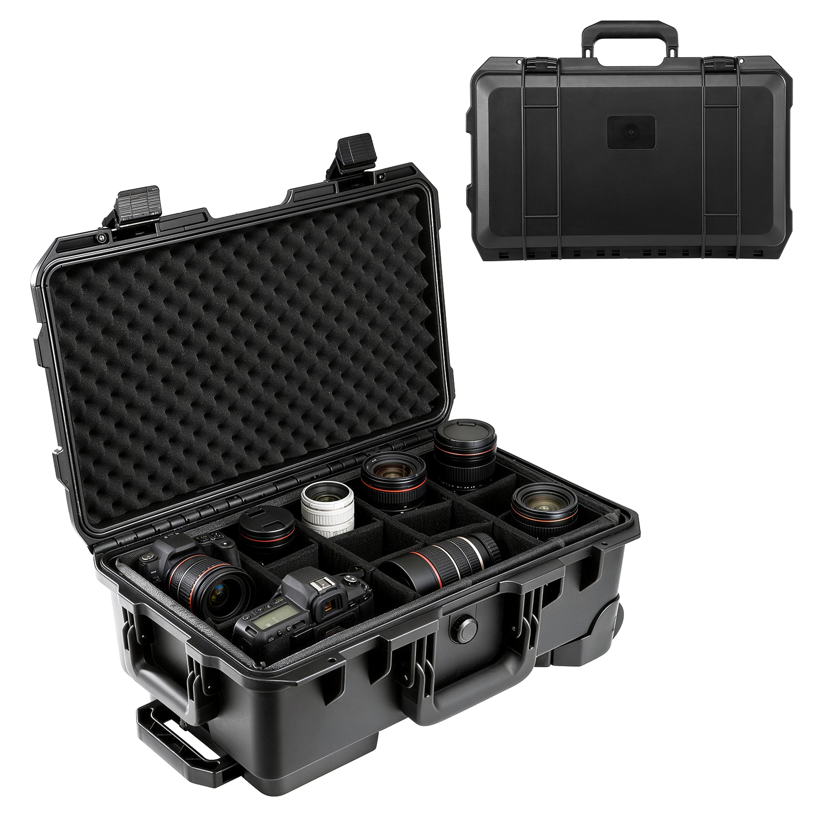 Drone Arm - Professional Large Hard Rolling Camera Case,