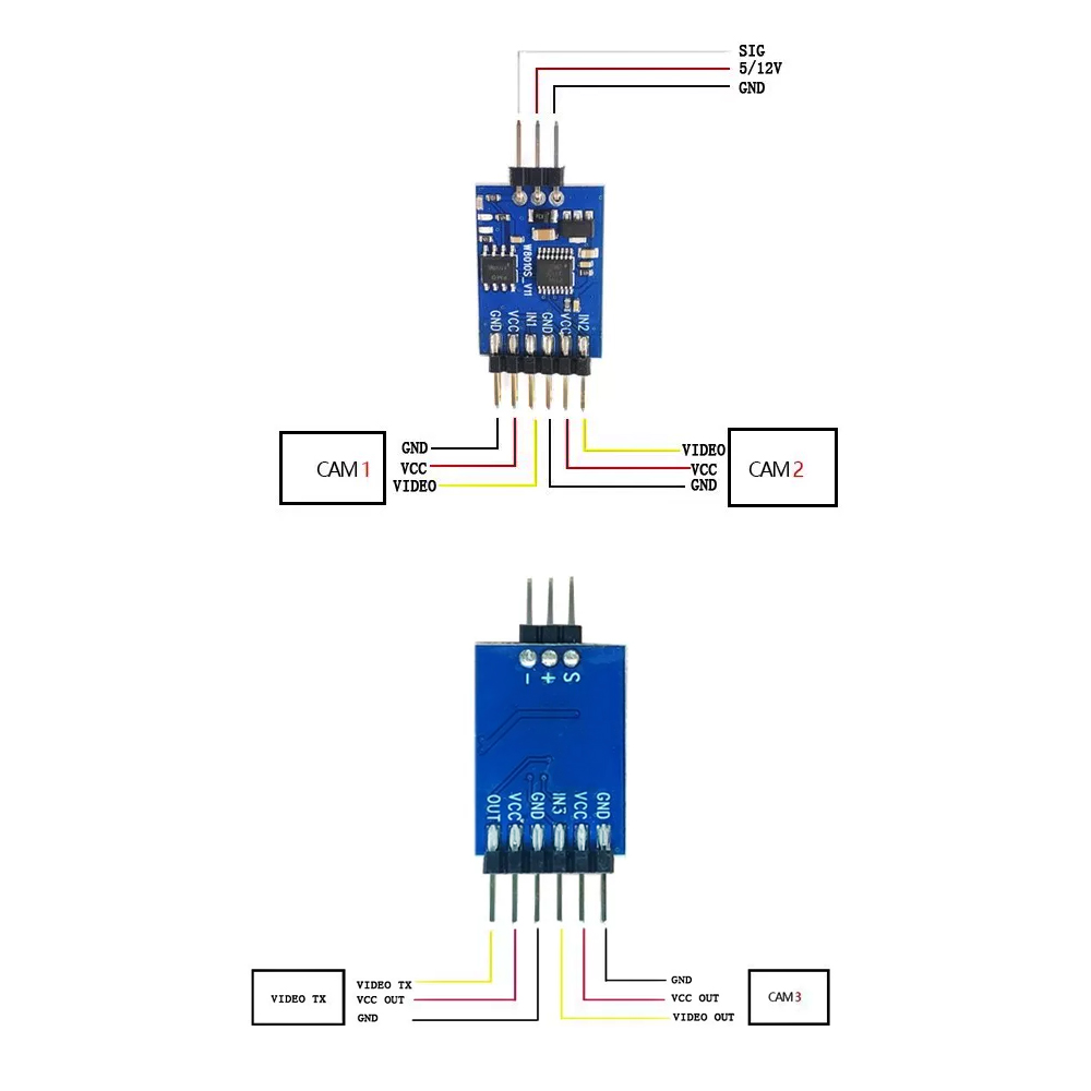 5.8G 3 Channel Video Switcher  - Drone Receiver 리뷰 및 가격
