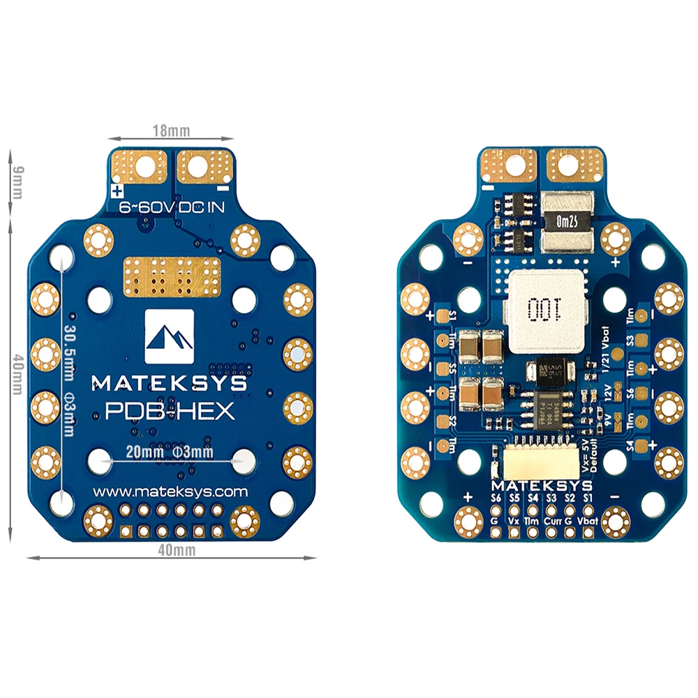 MATEK PDB-HEX 2-12S 5A 5V/9V/1 - Drone Power Distribution Board 리뷰 및 가격