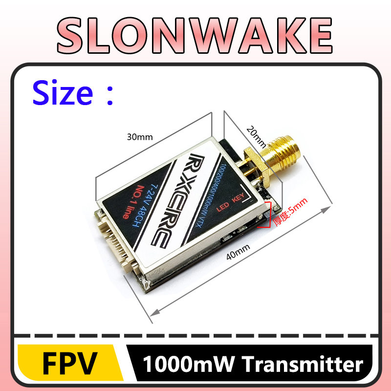 SLONWAKE  5.8G 48CH 1W VTX 100 - Drone Frame 리뷰 및 가격