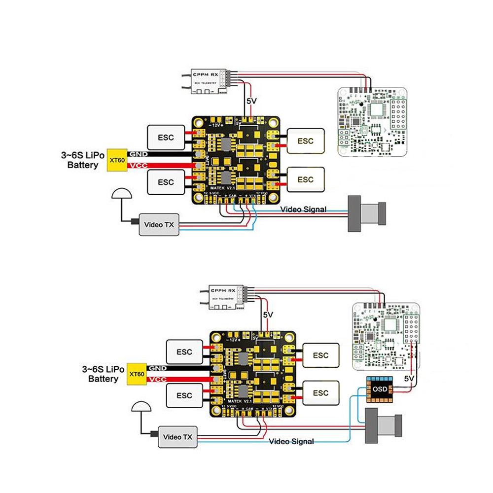 Mini  Power Hub Power Matek PD - Drone Power Distribution Board 리뷰 및 가격